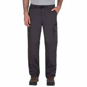 BC Clothing Convertible‎ Cargo Pants Mens XL (37x29) Hiking Dark Gray Belted
